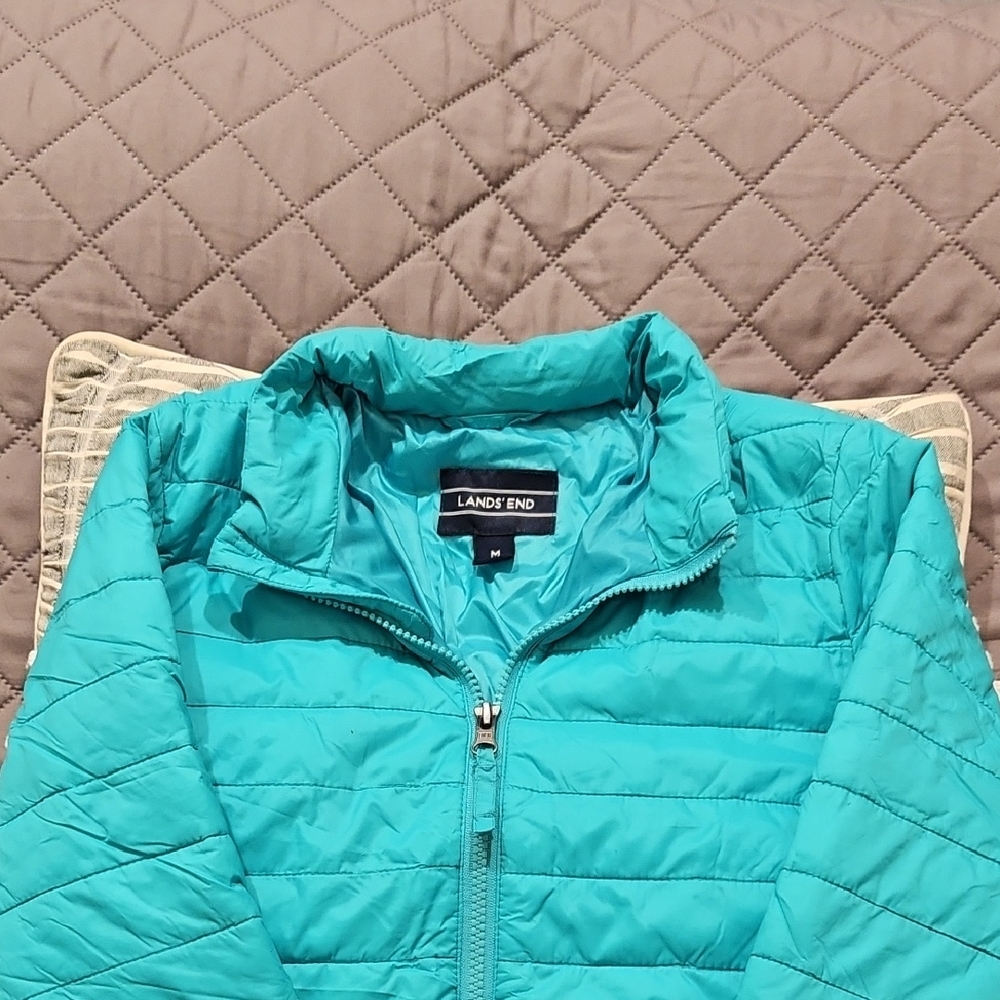 Lands' End Teal Jacket - Picture 7 of 16